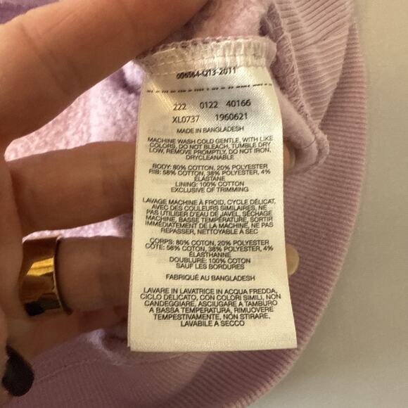 Columbia Women's S Athleisure Logo Pullover Hoodie Sweatshirt Tunic Lilac Purple - Picture 5 of 8